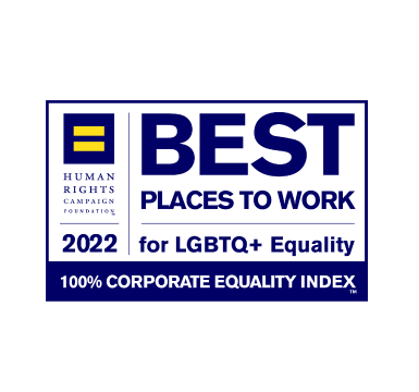 Human Rights Campaign Foundation 2022 Best Places to Work for LGBTQ+ Equality Award Logo