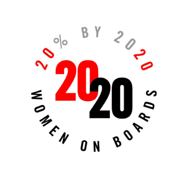 2020 Women on Boards award logo